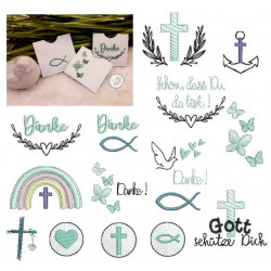 Stickserie ITH -  Schokihüllen christliche Motive 